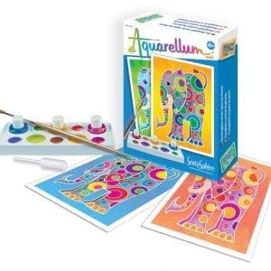 arts and crafts paint set with elephant pictures