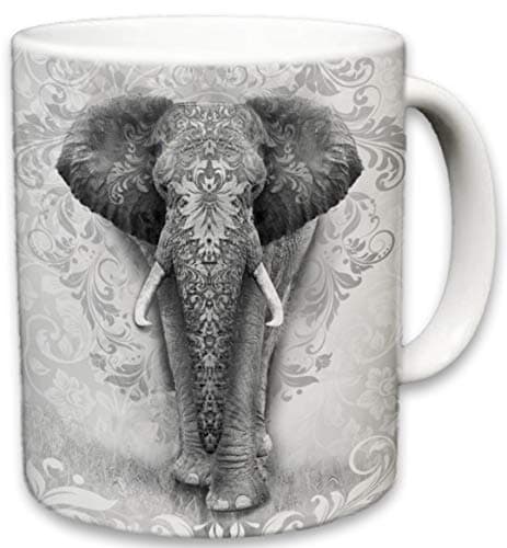Elephant-Mug-Cute-Animal-Ceramic-Travel-Mugs-Coffee-Lovers-Cup-Elephants-Design-Great-Novelty-Gift-Decorative-Home-Kitchen-Drinkwear-Multi-Color-11-Fl-Oz-0