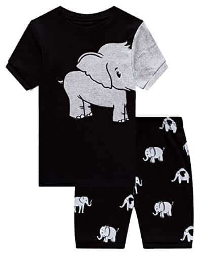 Family-Feeling-Little-Boys-Elephant-Pajamas-Short-Sets-100-Cotton-Toddler-Kid-4T-0
