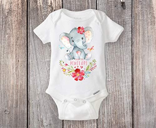 Personalized-Elephant-Onesie-Custom-Elephant-Themed-Baby-Shower-Gift-0